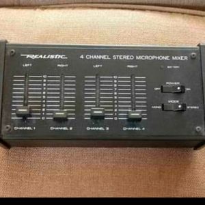 VTG Realistic 4channel stereo microphone mixer